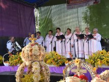 Zespół „Zorza” z Dereźni wystąpił na Festiwalu Obrzędów Dożynkowych w Dubie