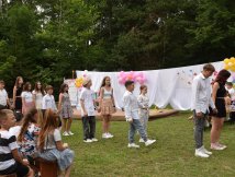 Zespół "Zorza" z Dereźni gościem  pikniku rodzinnego w Woli Dereźniańskiej
