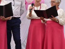 Zespół "Zorza" z Dereźni gościem  pikniku rodzinnego w Woli Dereźniańskiej