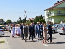 Zespół "ZORZA" z Dereźni na Dożynkach Powiatowych w Obszy